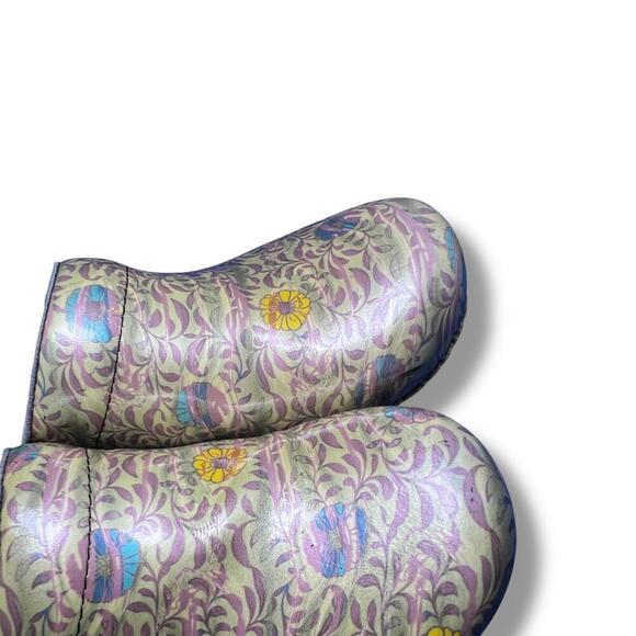 Dansko Women's Clogs (Professional Clogs) Size US 7.5-8 EU 38 Watercolor Floral - Picture 3 of 13